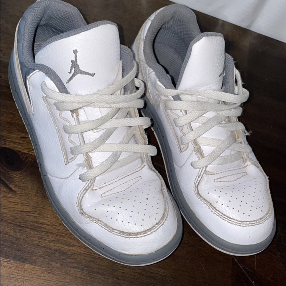 Boys White Jordans